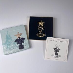 2012 Texas State Capitol Christmas Fence Star Finial  Gift Box & Pamphlet